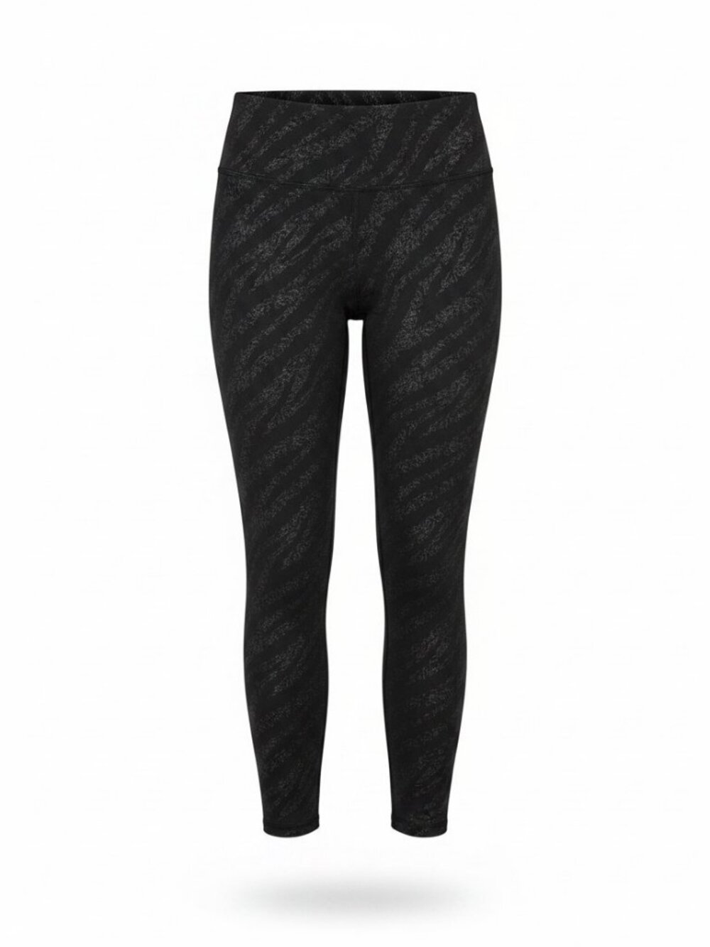 Avia Womens Active Leggings Crop Sz XS-S High Waist No Pockets Black Zebra Print